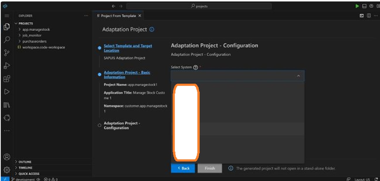 BAS Deployment-Dialog für die Bereitstellung der App-Variante im SAP-System